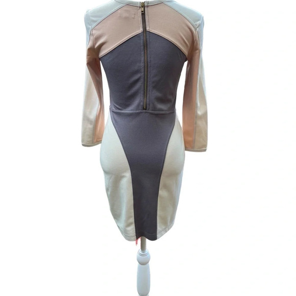 Silence + Noise (Urban Outfitters) Long Sleeve Color Block Body Con Dress - Picture 6 of 10